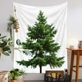 thumbnail image 3 of Uutvery Christmas Tree Tapestry Wall Hanging Home Decor Indoor Outdoor for Living Room Bedroom Dorm Decor Beach Blanket Picnic Throw Sofa Cover Xmas Party Supplies 51x59 Inches, 3 of 9