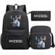 thumbnail image 1 of Nuevas Mochilas Messi, 3 uds., estampado de estrellas de fútbol, Mochilas escolares ligeras y sencillas para ordenador portátil, Mochilas para estudiantes de secundaria y preparatoria [hsff], 1 of 5