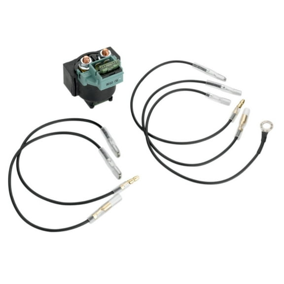 Ricks Motorcycle ATV / UTV  Starter Solenoid with Fuse Universal Round