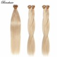 thumbnail image 3 of Benehair Human Hair Extensions Nano Ring I Tip Remy Hair Loop in Microlink Full Head Women Seamless Blonde 100g, 3 of 12