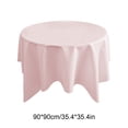 thumbnail image 3 of Birdeem Round Tablecloth 35.4 Inch, Solid Color Washable Table Cloth, Polyester Fabric Dinner Table Cover for Dining Room, Party, Everyday Use, 3 of 7