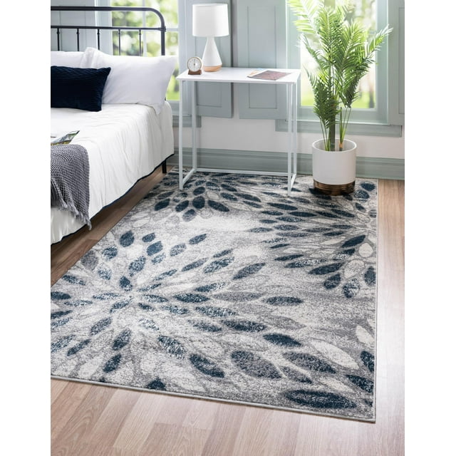 Charleston Collection Rug 8' x 10' Gray LowPile Rug Perfect