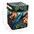 thumbnail image 5 of Peacock Foldable Car Trash Bin with Lid, Leak-Proof, Hanging Storage Bag - Trash Can for Car, Car Garbage Can, 5 of 6