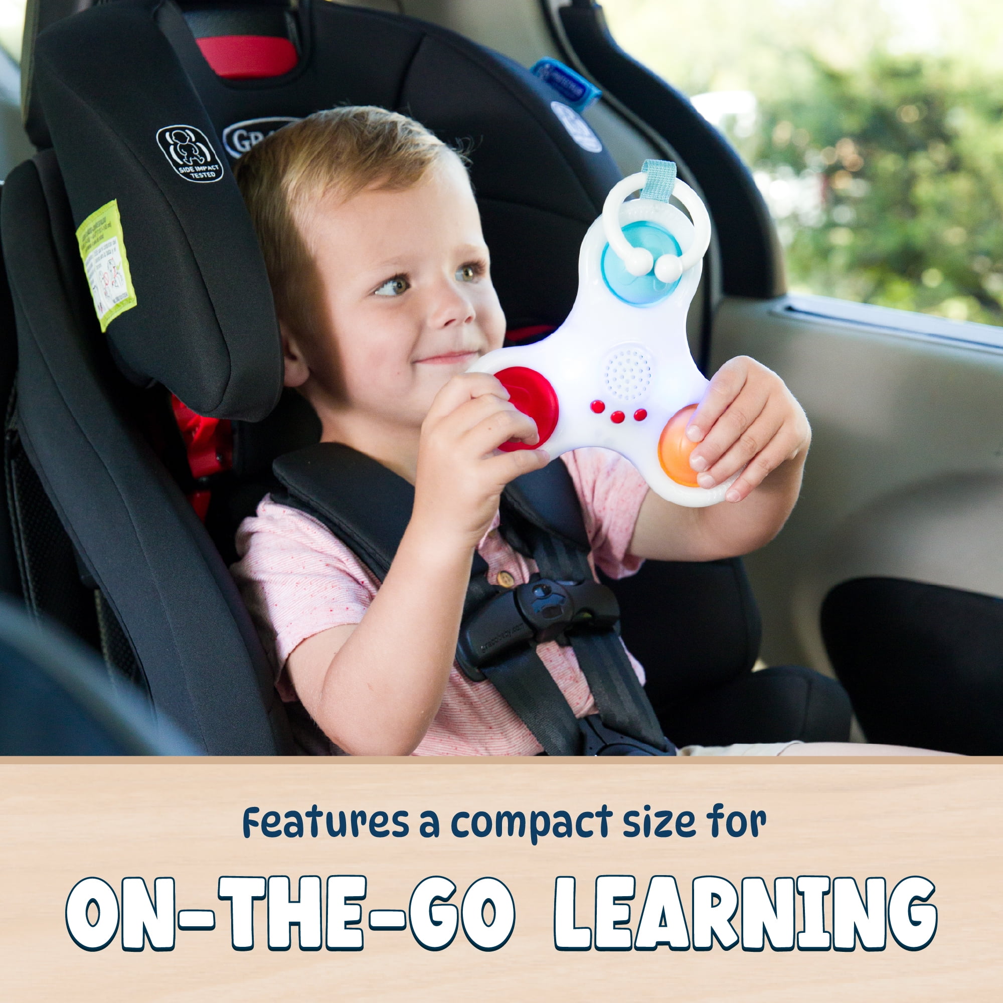 Chuckle & Roar Pop It & Learn Mini Educational and Electronic Popping Toy for Children Ages 6 months to 2+ years by Buffalo Games