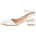 thumbnail image 3 of Journee Womens Keefa Pointed Toe Low Block Heel Pumps, Widths Available, 3 of 10