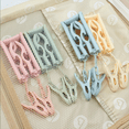 thumbnail image 3 of DOLITY Travel Folding Clothes Hanger Non-slip Underwear With Clip Drying Rack Green, 3 of 9