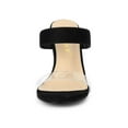 thumbnail image 6 of BLISSFUL STEP Women's Sandals Stiletto Heels Clear Strap High Heels Slides Sandals, 6 of 6