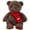 A, variant on 17.7in Cute Teddy Bear Plushie, 17.7in Soft Stuffed Animal Toy, Cuddly Bear Throw Pillow, Warm Hugging Cushion for Sofa Decor, Adorable Brown Bear Doll