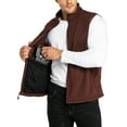 33,000ft Men's Fleece Vest, Lightweight Warm Zip Up Polar Vests