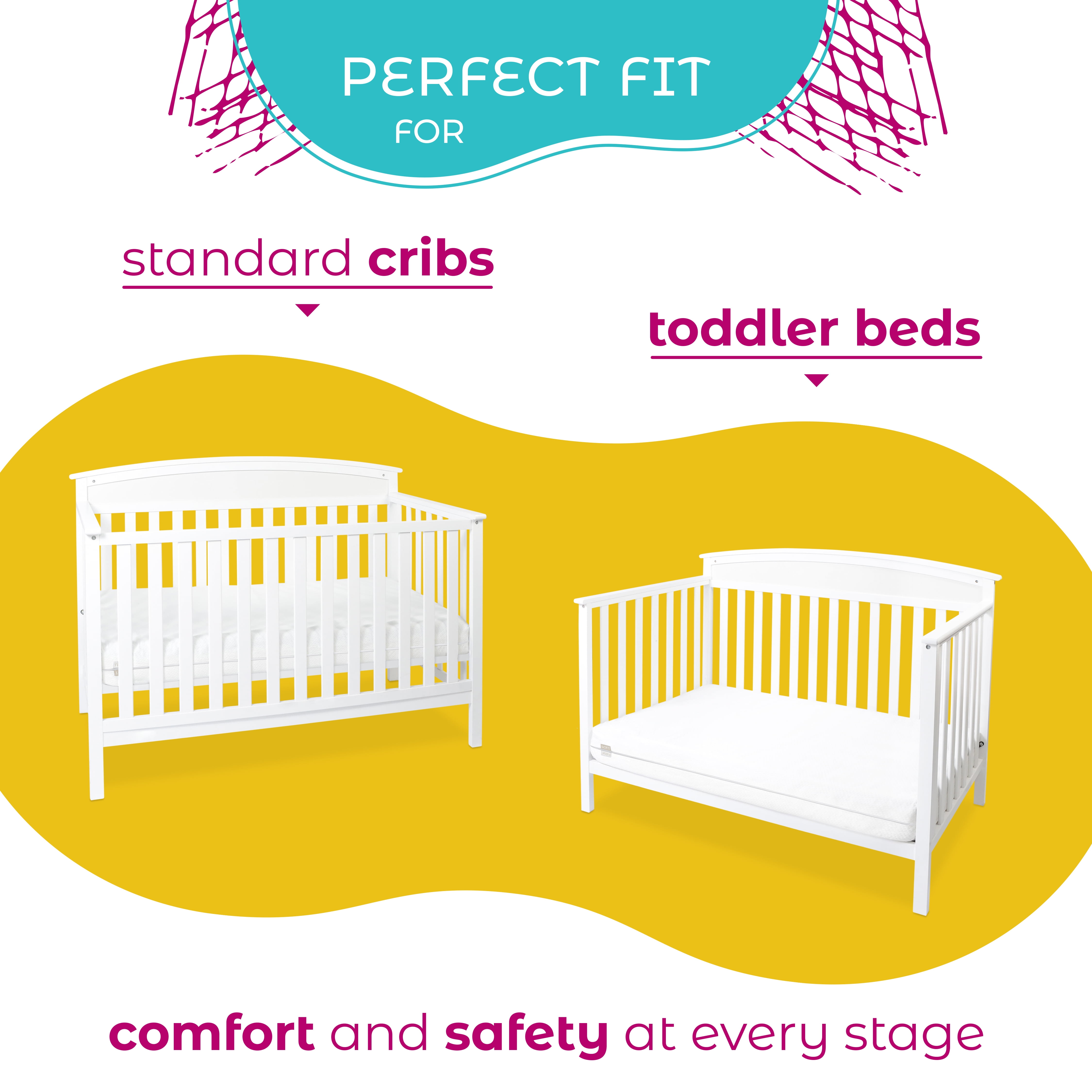 Comfort Cool Flow Foam Crib and Toddler Mattress