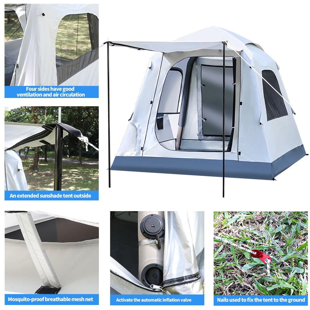 3-4 Person Dome Tent with Carry Bag Self inflating tent