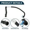 thumbnail image 4 of Manguera del radiador Unique Bargains, manguera de calefacción del radiador, manguera de salida del radiador No. C2D31067 para Jaguar XF 2009-2015, tubo de agua de goma negro 1 Pc, 4 of 6