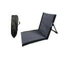 thumbnail image 2 of Silla de suelo con respaldo, plegable, con almohadilla para bronceado y bolsa de almacenamiento Gris 39cmx40cmx38cm, 2 of 9