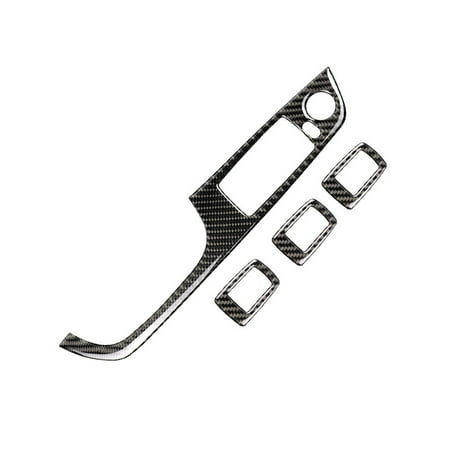 Carbon Fiber Window Lifter Switch Buttons Decorative Frame Cover Trim Interior Molding Sticker for BMW E90 E92 E93 3series 2005-2012