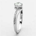 thumbnail image 4 of TS141 - Rhodium 925 Sterling Silver Ring with AAA Grade CZ  in Clear, 4 of 5