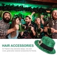 thumbnail image 2 of KAKOWELY horquillas para el pelo con forma de sombrero de fiesta verde, mini sombreros, adornos para el Día de San Patricio, 2 of 4