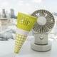 thumbnail image 5 of Ventilador de cuello con forma de helado, pequeño, silencioso, recargable, creativo, ligero y de mano. Verde, 5 of 6