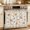 Beige, variant on Oven Skirt Curtain for Kitchen 21.5x30 Inch, Spring Floral Oven Curtain with 8 Ribbon Ties & Ruffle Trim, Stove Skirt Curtain Dishwasher for Cabinets Over Sinks Vintage Botanical Cottagecore Pastoral