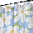 thumbnail image 4 of Waterproof Daisy Shower Curtain 72x84 Inch Colorful Floral Polyester Unique Shower Curtain for Bathroom Hotel Home Decor with 12 Plastic Hooks, 4 of 5