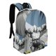 thumbnail image 2 of Caballero Luna-theme Backpack, Campus style schoolbag Bookbag with Adjustable Shoulder Straps And Large Zip Compartment, Unisex Travel Bags.42x30x15cm, 2 of 6