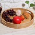 thumbnail image 1 of Food Tray, Serving Plate, Round Serving Tray, Fine Workmanship  Drinks For Coffee Any Food For Tea, 1 of 8