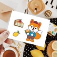 thumbnail image 3 of 1sheet Animal Fox Silicone Clear Stamp Pumpkin and Fruit Pie Transparent Silicone Stamp Food, 3 of 8