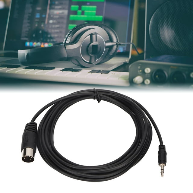 Cable masculino macho a 3,5 mm, resistente flexible machista a los rasguños en maraña sin pvc 9.8 pasteles din 5 pin 5 mm núcleo de cobre puro para al aire Libre