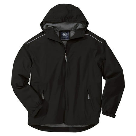 Charles River Apparel Windbreaker - Charles River Apparel Men's Waterproof Zippered Hooded Jacket