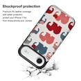 thumbnail image 4 of Wallet Case For Apple iPhone Air / 17 Pro / 17 Pro Max Series with Card Holder, PU Leather Kickstand Card Slots Screen Protector Included For iPhone 17 Series, Knitted Elephant With Heart, 4 of 8