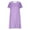 Purple, variant on Polka Dot Nightgowns for Women Soft Cozy Short Sleeve Summer Dress Casual Crewneck Midi Dresses Loungewear 2026 Black S