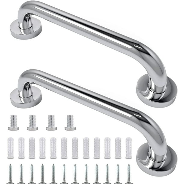 2 Pack Shower Grab Bar, Stainless Steel Bathroom Grab Bar, Shower