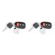 thumbnail image 1 of Jumpingount Blank Keychain Key Chain Alloy Key Rings Bag Keyring Craft 2piezas Corazón, 1 of 1