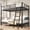Black【Twin-over-Twin】, variant on Holaki Twin Over Twin Metal Bunk Bed, with Ladder & Guardrails Metal Bunk Bed Frame, Noise Free & Easy Assembly Strudy Metal Bunk Bed with Support Leg, Black
