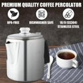 thumbnail image 5 of Cafetera Percoladora Multiusos con Perilla de Vidrio Resistente Al y Manejar de Gel de SíLice, para Placa de InduccióN Interior, 6 Tazas, 5 of 5
