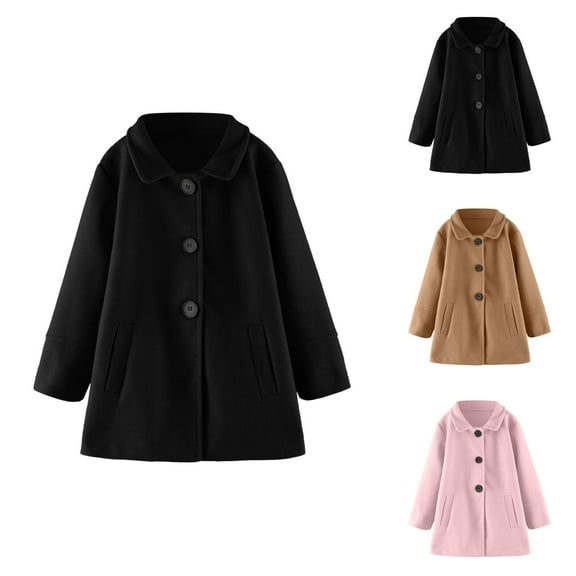 Girl Clothes Jackets for Girls Toddler Girls Long Sleeve Winter Windproof Coat Jacket Kids Warm Outerwear Jacket