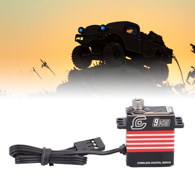 9KG RC Digital Micro Servo IP66 Water Proof Metal Servo Replacement SCX10 III 1/18 Crawler
