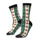 thumbnail image 1 of Balery Christmas Snowflakes Plaid Calcetas Largas con Estampado para Hombre y Mujer – Suaves y Transpirables, Talla Única (US 5-11), 1 of 6