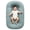Misty blue, variant on Baby Lounger for Newborn, Soft Care Cushion, Portable Support Pillow, Lightweight Nursery Cushion for Feeding, Bonding and Daily Care