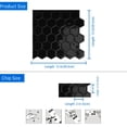 thumbnail image 6 of DEWOO 10-Sheet Hexagon Peel and Stick Backsplash for Kitchen,Premium 3D Self Adhesive Wall Tiles, Large Stick on Tiles for Kitchen, Bathroom, Car Camper(Black,12"×12"), 6 of 12
