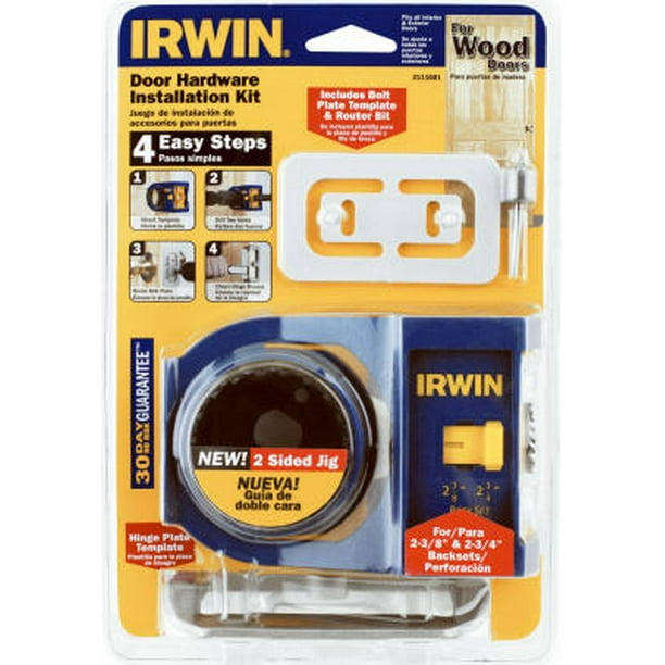 Bi metal Door Lock Installation Kit Irwin 3111002 Walmart