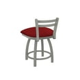 thumbnail image 3 of 411 Jackie 18" Low Back Swivel Vanity Stool with Anodized Nickel Finish and Graph Ruby Seat, 3 of 3