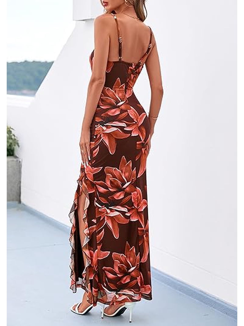 knee length dresses for ladies White Mesh Maxi Dress – Lets Swim main image 1