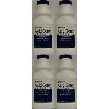 4-Pack Major Acid Gone Antacid  Liquid 12 oz. (Set of 4)