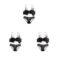 thumbnail image 1 of Qarigey Conjunto de sujetadores Bralette de encaje a la moda Cierre trasero Ahueca hacia fuera Push Up Ropa interior Amigable con la piel Type1 NO1, 1 of 6