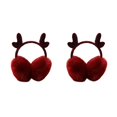 thumbnail image 4 of Jumpingount Orejeras cálidas de invierno de piel para mujeres y niñas, orejeras bonitas de gato, orejeras de felpa elásticas para exteriores, Type5 NO5, 4 of 6