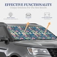 thumbnail image 4 of Xecao Colorful Flowers for Foldable Car Sun Shades (2-Pack) offer sun protection with an easy-fold design for convenient windshield shading., 4 of 7