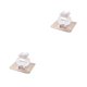 thumbnail image 4 of Moyic Soporte de pared para fregona de baño, inodoro, cocina, mango de fregona, colgador adhesivo de PVC montado en la pared Blanco transparente PC 1 2Conjunto, 4 of 6