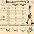 thumbnail image 6 of Sparkly Girls Cowgirl Boots Unisex Child Mid Calf Glitter Toddler Cowboy Boot Little Big Kids Western Riding Shoes, 6 of 7
