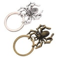 thumbnail image 1 of CNKOO 2pcs Spider Key Rings Halloween Gift Key Chain Hanging Key Chain Funny Key Rings for Man Woman (Silver  Bronze), 1 of 10