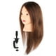 thumbnail image 1 of Cabeza de Maniquí, Cabezal de Muñeca de Cosmetología Exquisita, Cabello Real Mixto Portátil para el Corte de Calefacción de Rizado, 1 of 7